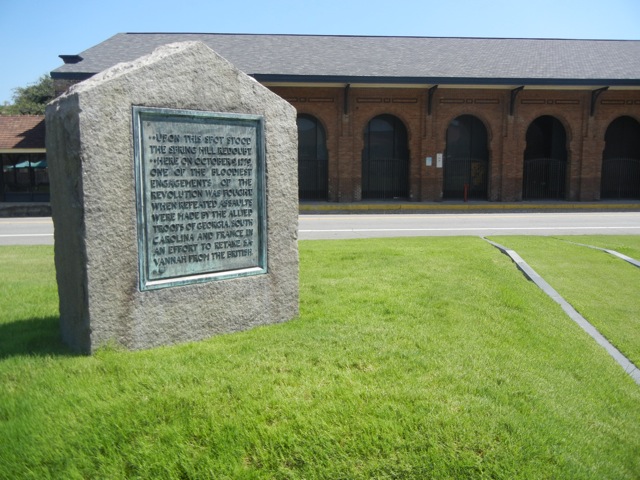 Savannah, Spring Hill Redoubt marker